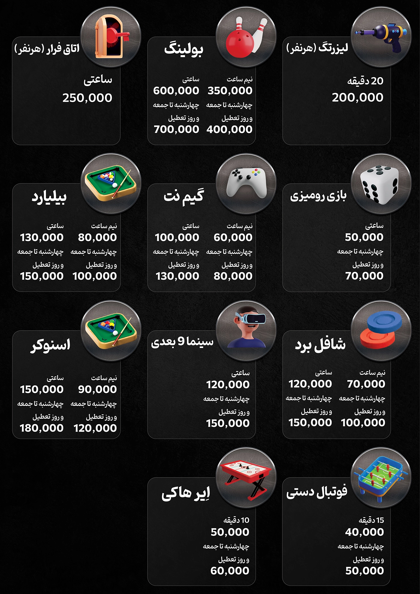 لیست قیمت